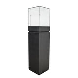 15.7 X 15.7 X 63.7" Pedestal Display Showcase Cabinet Base Locking Drawer LED 19308