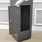 15.7 X 15.7 X 63.7" Pedestal Display Showcase Cabinet Base Locking Drawer LED 19308