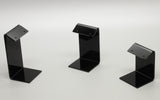 2.0" x 1.8" Single Pair Earring Jewelry Display, Square Design, 18 Units Per Set, Acrylic-Black 19313