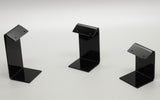 Single Pair Earring Jewelry Display,18 Units Per Set, Acrylic Black 19313