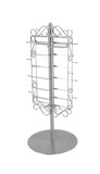 Adjustable Jewelry Display Rotating with Hook and Earring Holes Silver 19329