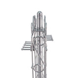 Adjustable Jewelry Display Rotating with Hook and Earring Holes Silver 19329