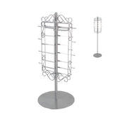 Adjustable Jewelry Display Rotating with Hook and Earring Holes Silver 19329