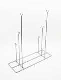 13.0x14.0x4.5T bar Jewelry Display for Bracelets and Chains, Steel Silver 19333
