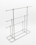 13.0x14.0x4.5T bar Jewelry Display for Bracelets and Chains, Steel Silver 19333