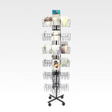 72-Pocket 5x7" (5.3") Vertical Greeting Card Display Spinning Floor Stand Post 19345