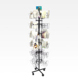 72-Pocket 5x7" (5.3") Vertical Greeting Card Display Spinning Floor Stand Post 19345