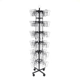 72-Pocket 5x7" (5.3") Vertical Greeting Card Display Spinning Floor Stand Post 19345