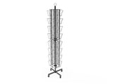 Up to 8.5 Wide 32 Pocket Adjustable Display Rack Double Tier Spinning Stand