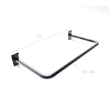 2PK 24 Metal C Rail for Gridwall   Black 19352