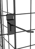Wire Gridwall Fixture Display 12 Baskets 50 6 Peg Hooks Gondola Commerical