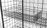 Wire Gridwall Fixture Display 12 Baskets 50 6 Peg Hooks Gondola Commerical