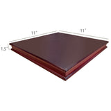 11X11X1.5" Wood Riser Mirrorred Platform Display Figurine Collectible Ball 19383