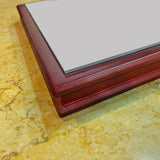 11X11X1.5" Wood Riser Mirrorred Platform Display Figurine Collectible Ball 19383