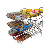 Metal Wire Rack for Chips Beverages Confectionaries Table Countertop 3 shelf Display 19392