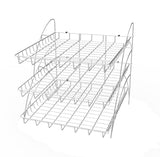 Metal Wire Rack for Chips Beverages Confectionaries Table Countertop 3 shelf Display 19392