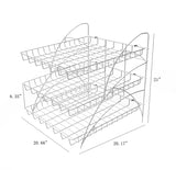 Metal Wire Rack for Chips Beverages Confectionaries Table Countertop 3 shelf Display 19392