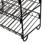 FixtureDisplays 11.8 x 12.5 x 6.0 3-Tier Countertop Wire Rack Cup, Coffee Pods, Bottle, Syrup, Spice Jars, Black 19393