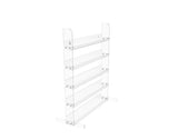 15.9 x 20.0 x 7.0 Countertop & Wall Mount Display Rack for Nail Polish, 5 Ope