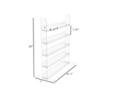 15.9 x 20.0 x 7.0 Countertop & Wall Mount Display Rack for Nail Polish, 5 Ope