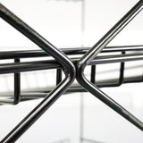 24 Wide X 14.9 Deep X 23.2 Tall 3-Open-Shelf Wire Rack for Countertop Chips Snack Book Display Organizer Concession Theatre Kitchen Pantry Stand Black 19396