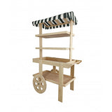 Flower Cart Vending Cart Farmers Market County Fair Wagon Wood RollingKiosk