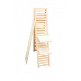45.6W x 57H x 13D Wooden Retail Shelving Unit w/ 3 Shelves, A Frame Design