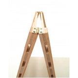 45.6W x 57H x 13D Wooden Retail Shelving Unit w/ 3 Shelves, A Frame Design