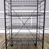 24.8 x 58 x 16.5 Bakery Display Rack w/Wheels