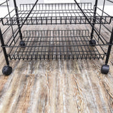 24.8 x 58 x 16.5 Bakery Display Rack w/Wheels