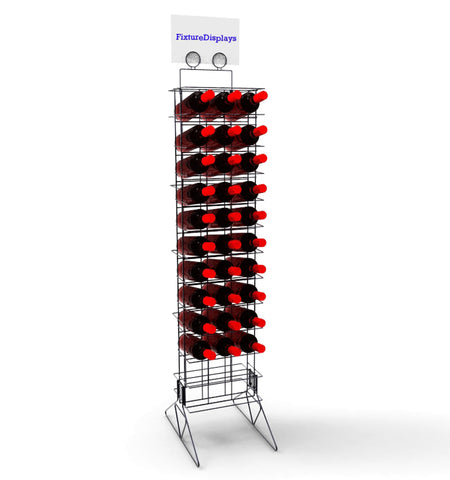Wine Bottle Rack Liquor Rack Wire Metal Champagne Display Bar Storage Stand