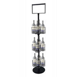 Wine Bottle Rack Liquor Rack Wire Metal Champagne Display Bar Storage Stand