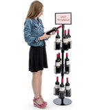 Wine Bottle Rack Liquor Rack Wire Metal Champagne Display Bar Storage Stand