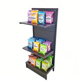 23 X 14.4 Black MDF Wood Shelf with Brackets for 19418 Rack Make to Order 19418-SHELF