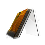 Table Top Easel with 1 1/4 inch Pocket for 6 x 8 Literature   Clear Acrylic 1945