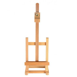 FixtureDisplays® Wood Easel for Countertop Use with Height Adjustable Header Clamp - Natural 19460