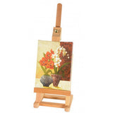 FixtureDisplays® Wood Easel for Countertop Use with Height Adjustable Header Clamp - Natural 19460