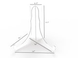 Large Plate Easel for Counter, 14 inch   Clear19464