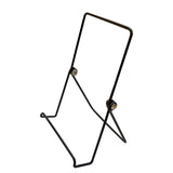 Wire Easel for Table Top with 1.2-inch Lip, Wide Base, 5-5/8 x 8-3/4, Foldable Design, for Books, Trophy Plaques, CDs, Greeting Card Designs 19465-BLACK