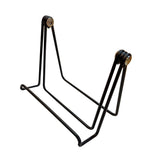 Wire Easel for Table Top with 1.2-inch Lip, Wide Base, 5-5/8 x 8-3/4, Foldable Design, for Books, Trophy Plaques, CDs, Greeting Card Designs 19465-BLACK