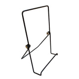 Wire Easel for Table Top with 1.2-inch Lip, Wide Base, 5-5/8 x 8-3/4, Foldable Design, for Books, Trophy Plaques, CDs, Greeting Card Designs 19465-BLACK