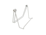White Wire Easel for Table Top with 1.2-inch Lip, Wide Base, 5-5/8 x 8-3/4, Foldable Design, for Books, Trophy Plaques, CDs, Greeting Card Designs 19465 WHITE