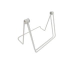 White Wire Easel for Table Top with 1.2-inch Lip, Wide Base, 5-5/8 x 8-3/4, Foldable Design, for Books, Trophy Plaques, CDs, Greeting Card Designs 19465 WHITE