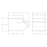 8X13X8" Stackable Acrylic Candy Bin Coffee Spice Grain Dispenser Pantry Display 19475