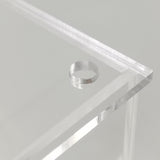 FixtureDisplays® 12 X 8 X 8.8" Clear Acrylic Bin Candy Bin Dispenser Two-Chamber Storage 19477