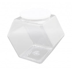 1 Gallon Plastic Candy Bin w/ Lift Off Lid   Clear 19485 1PK