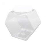 1 Gallon Plastic Candy Bin w/ Lift Off Lid   Clear 19485 1PK