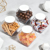 1 Gallon Plastic Candy Bin w/ Lift Off Lid, Set of 12   Clear  19485 12PK
