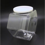 1 Gallon Plastic Candy Bin w/ Lift Off Lid, Set of 12   Clear 19485