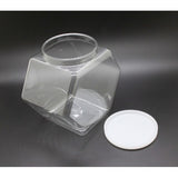 1 Gallon Plastic Candy Bin w/ Lift Off Lid, Set of 12   Clear 19485